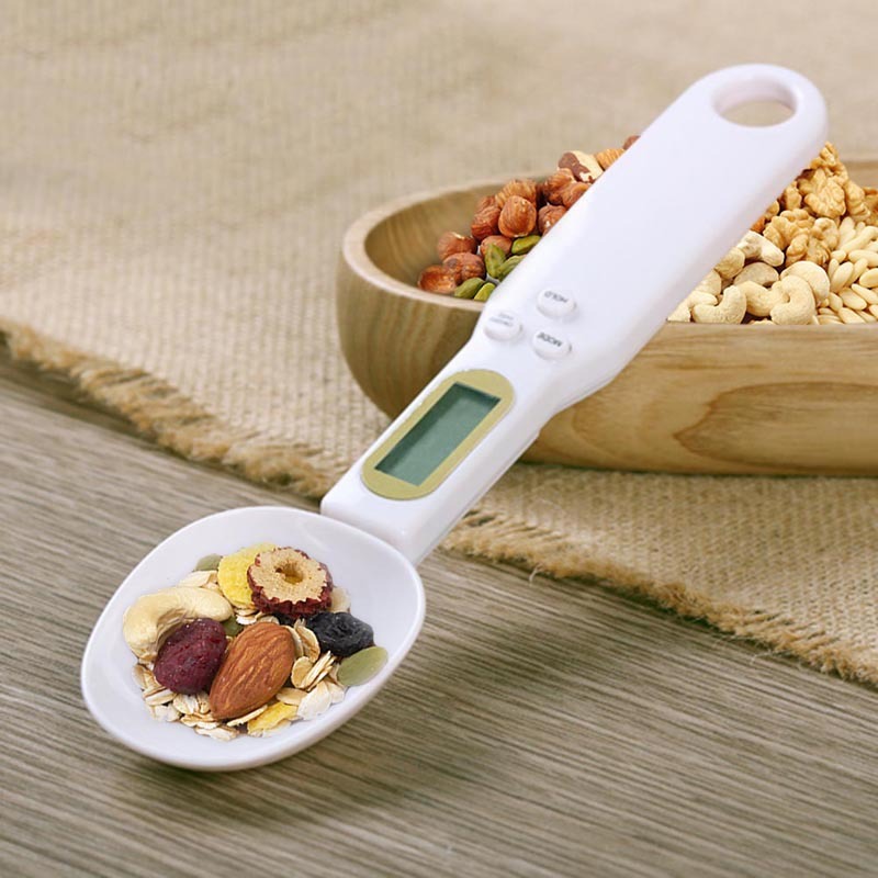 "LCD Digital Kitchen Scale – Electronic Measuring Spoon for Cooking & Baking"