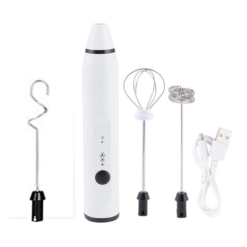 Rechargeable Electric Milk Frother & Food Mixer