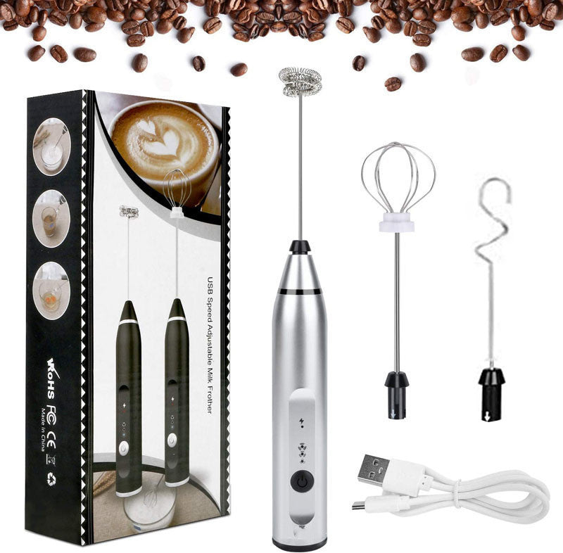 Rechargeable Electric Milk Frother & Food Mixer